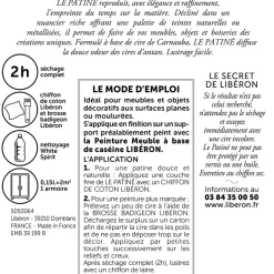 Effet décoratif ciré LIBÉRON Le Patiné Noir graphite