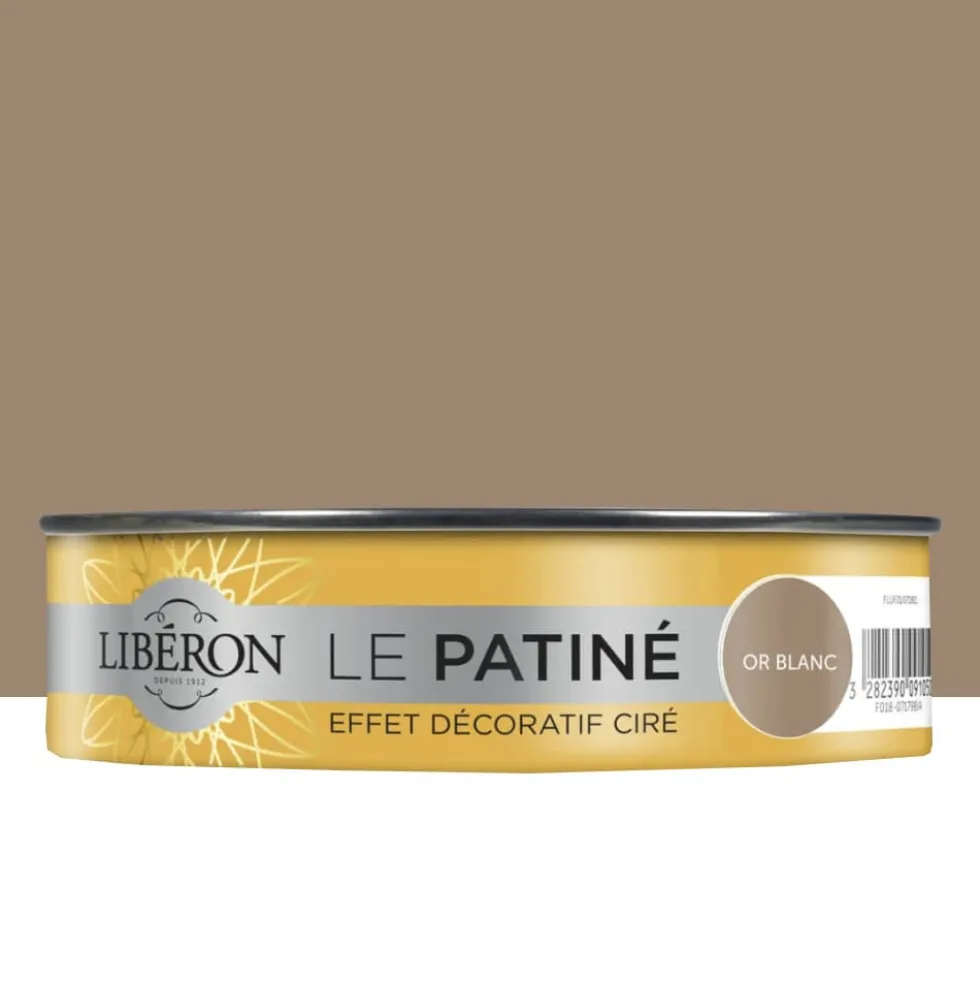 Effet décoratif ciré LIBÉRON Le Patiné Or blanc