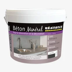 Enduit de rénovation RESINENCE Béton minéral Noir intense