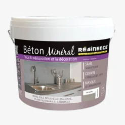 Enduit de rénovation RESINENCE Béton minéral Gris sidéral