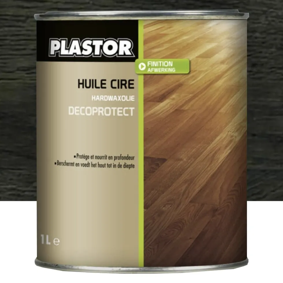 Huile Cire PLASTOR Decoprotect Noir
