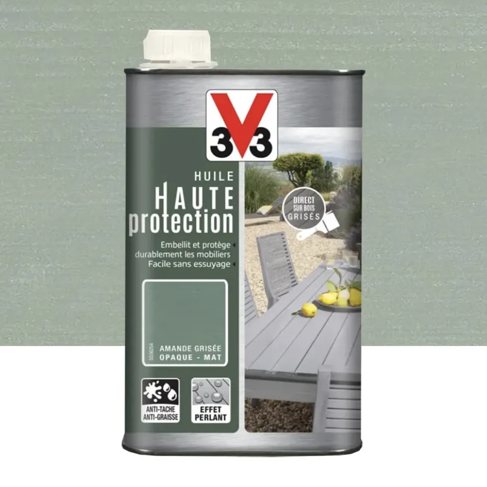 Huile Haute protection V33 Amande grisée