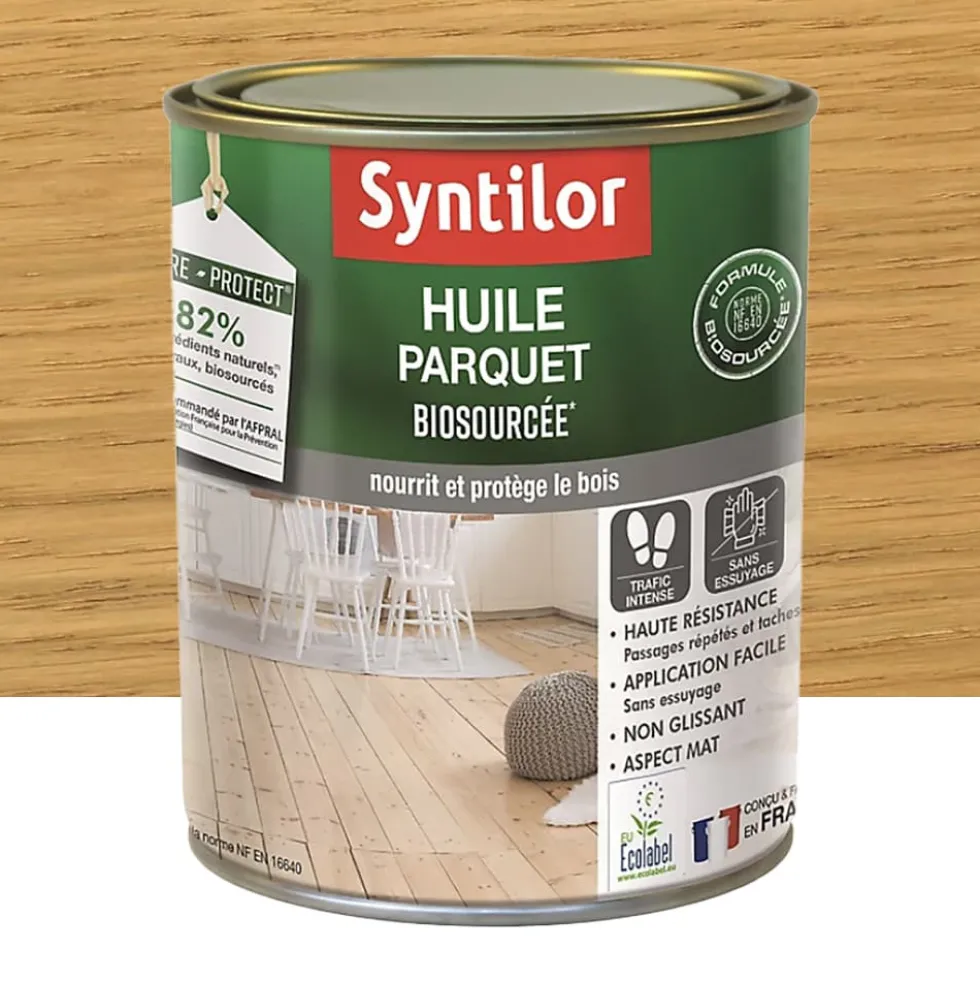 Huile parquet Biosourcée Syntilor Chêne