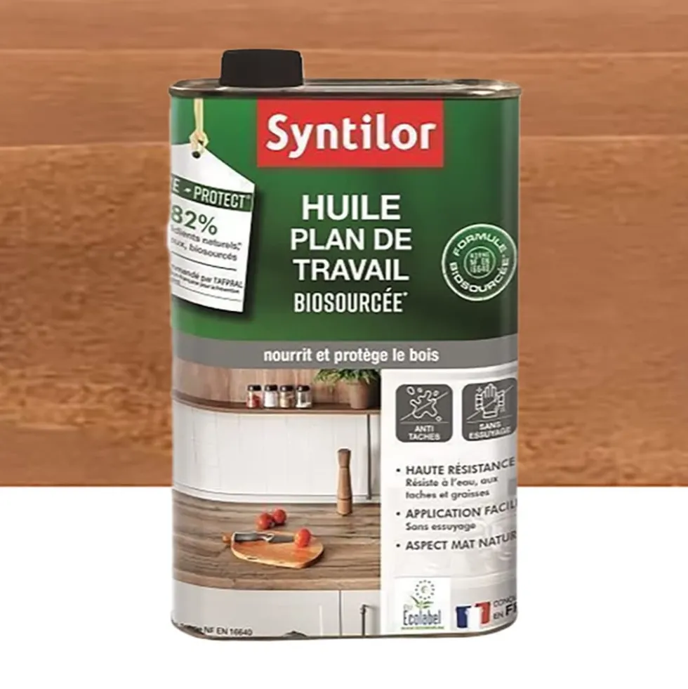 Huile Plan De Travail Biosourcée SYNTILOR Chêne Mat
