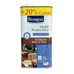Huile protectrice mobilier & teck (aqua) STARWAX Incolore