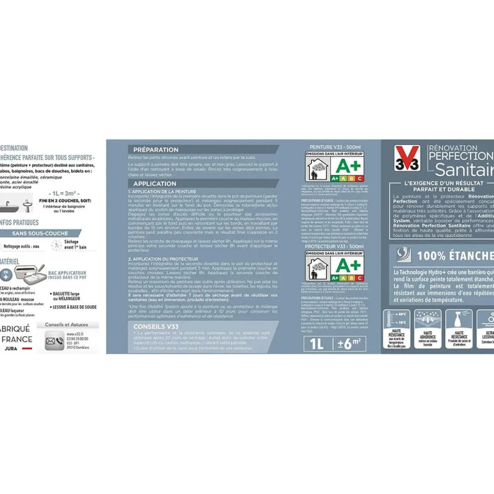 Kit sanitaire V33 Rénovation Perfection Sanitaire