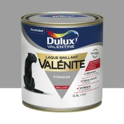 Laque brillant Dulux Valentine Valénite Titanium