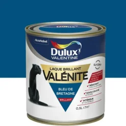 Laque brillant Dulux Valentine Valénite Bleu De Bretagne