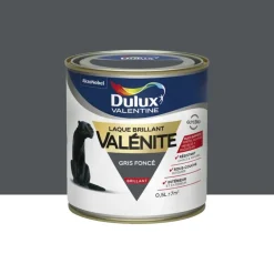 Laque brillant Dulux Valentine Valénite Gris foncé