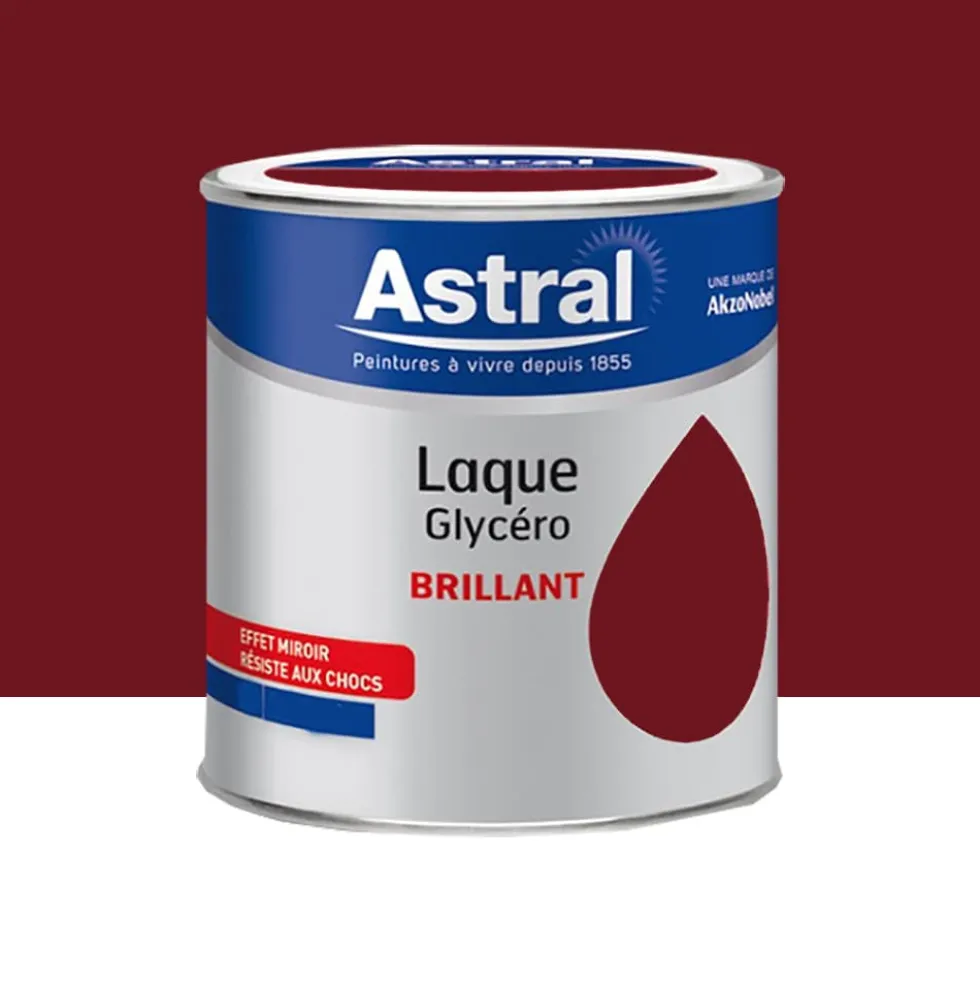 Laque Glycéro Brillante ASTRAL Rouge carmin