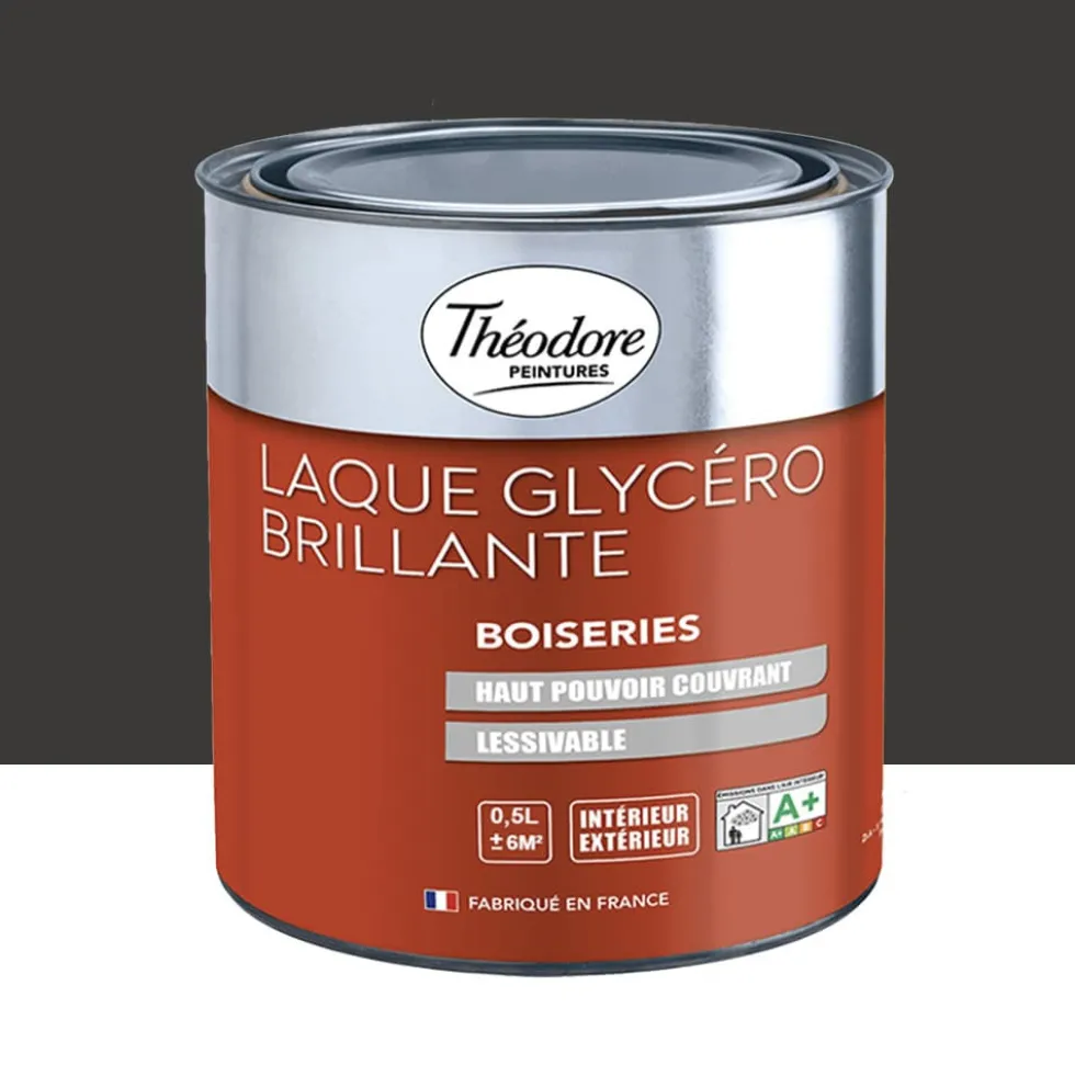 Laque Glycéro Brillante Théodore Noir