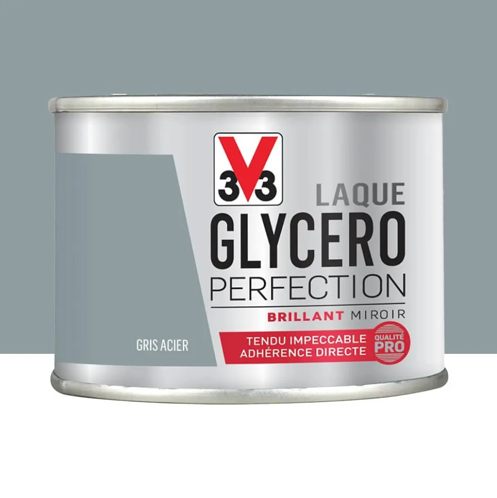 Laque Glycéro Perfection V33 Brillant Gris acier