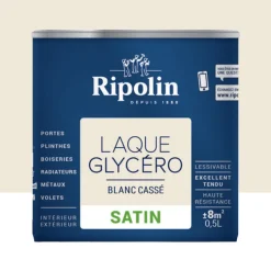 Laque Glycéro Ripolin Satin Blanc Cassé