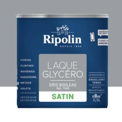 Laque Glycéro Ripolin Satin Gris Bouleau
