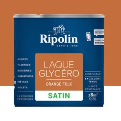 Laque Glycéro Ripolin Satin Orange folk