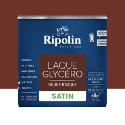 Laque Glycéro Ripolin Satin Rouge Basque