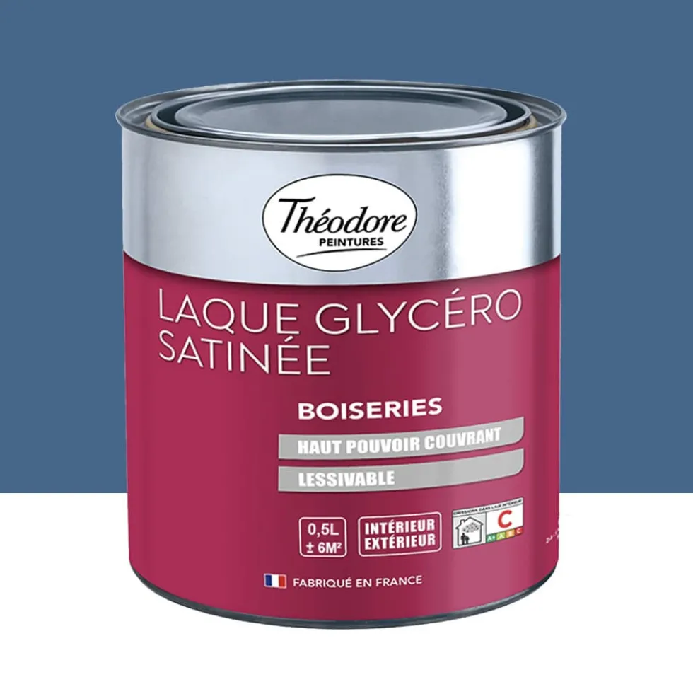 Laque Glycéro Satinée Théodore Bleu