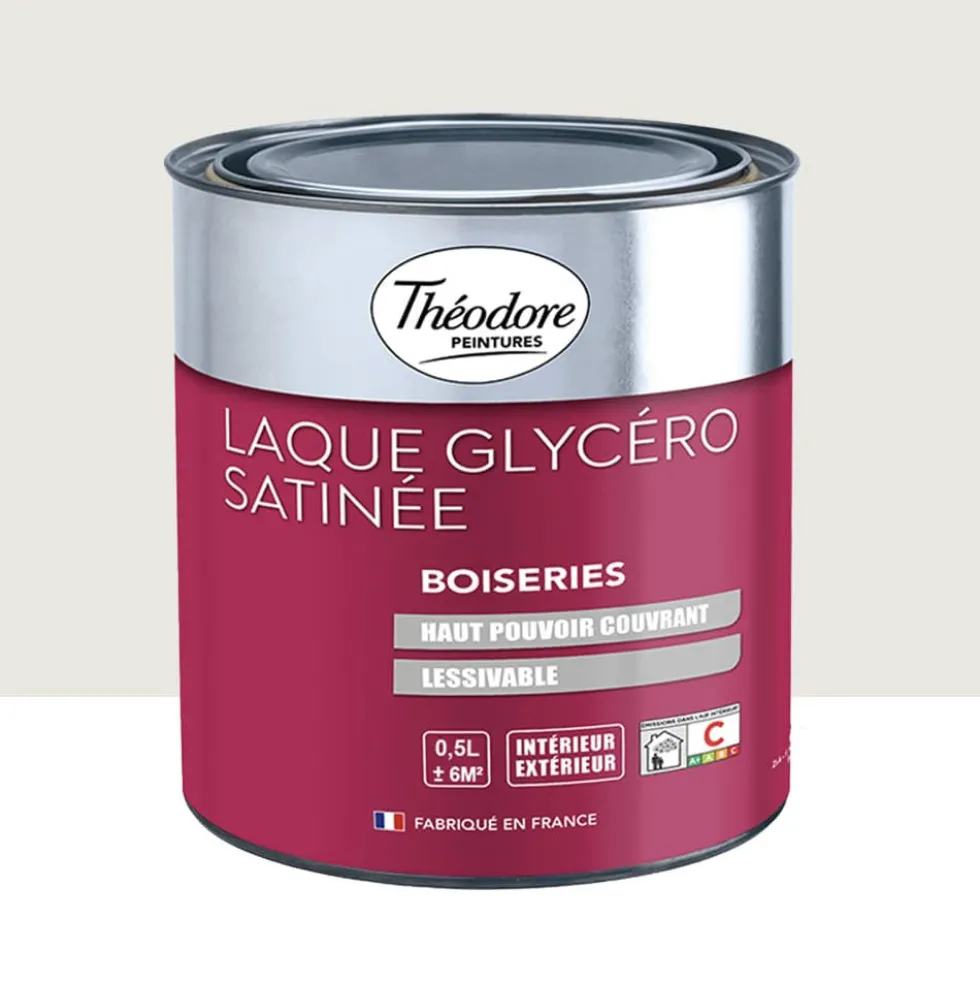 Laque Glycéro Satinée Théodore Gris nacré