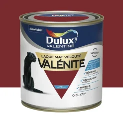 Laque mat velouté Dulux Valentine Valénite Rouge Basque