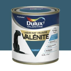 Laque mat velouté Dulux Valentine Valénite Bleu paon