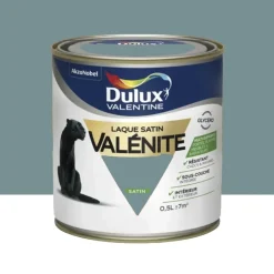 Laque satin Dulux Valentine Valénite Bleu gris
