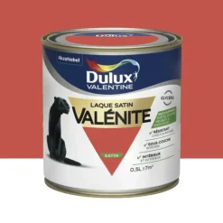 Laque satin Dulux Valentine Valénite Rouge madras