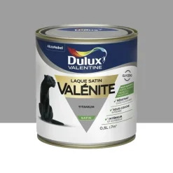 Laque satin Dulux Valentine Valénite Titanium