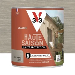 Lasure 8 ans V33 Haute Saison Gris argenté