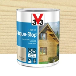 Lasure Aqua-Stop 4 ans Effet Perlant V33 Incolore