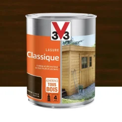 Lasure Classique 4 ans Adhérence Tous bois V33 Chêne foncé