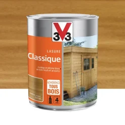 Lasure Classique 4 ans Adhérence Tous bois V33 Chêne doré
