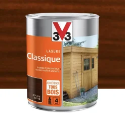 Lasure Classique 4 ans Adhérence Tous bois V33 Acajou