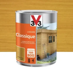 Lasure Classique 4 ans Adhérence Tous bois V33 Chêne clair