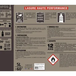 Lasure Climats Extrêmes 12ans Hautes performances V33 Chêne naturel