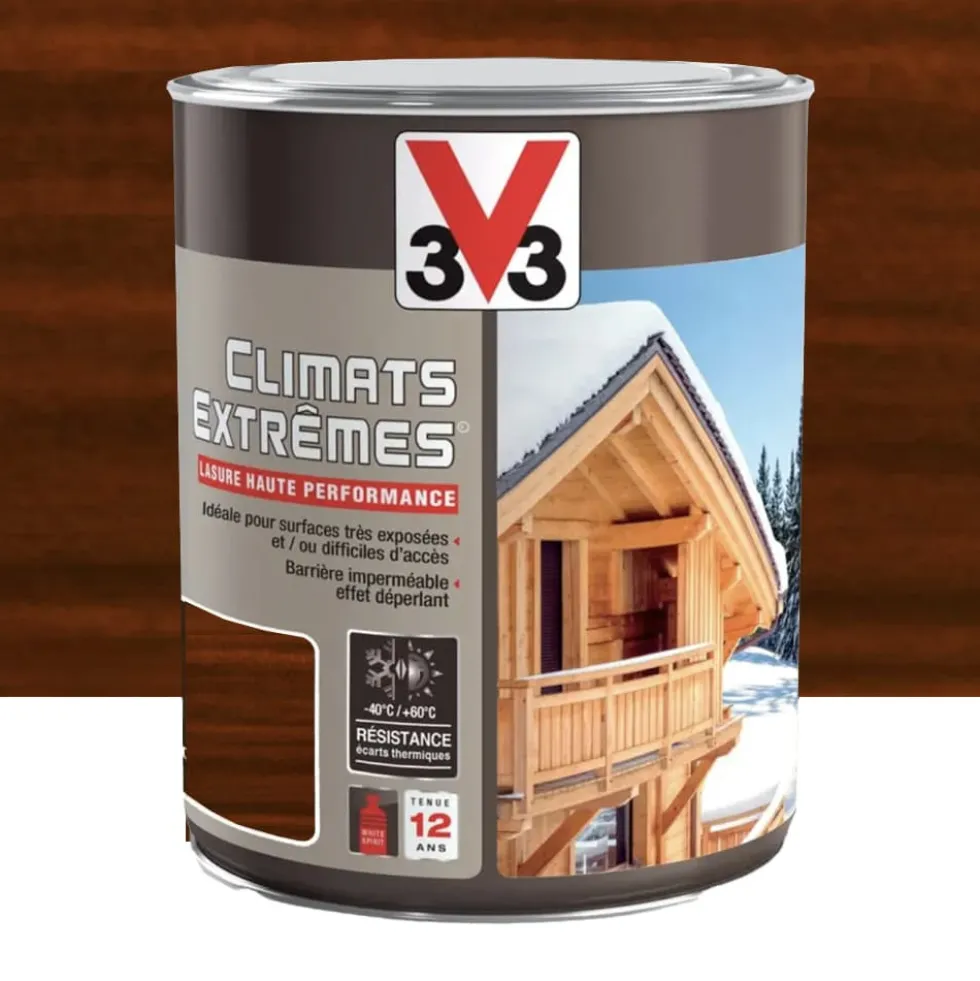 Lasure Climats Extrêmes 12ans Hautes performances V33 Acajou