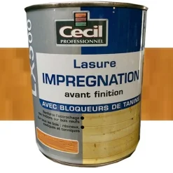 Lasure d'imprégnation Cécil Professionnel LX500 Bois clair