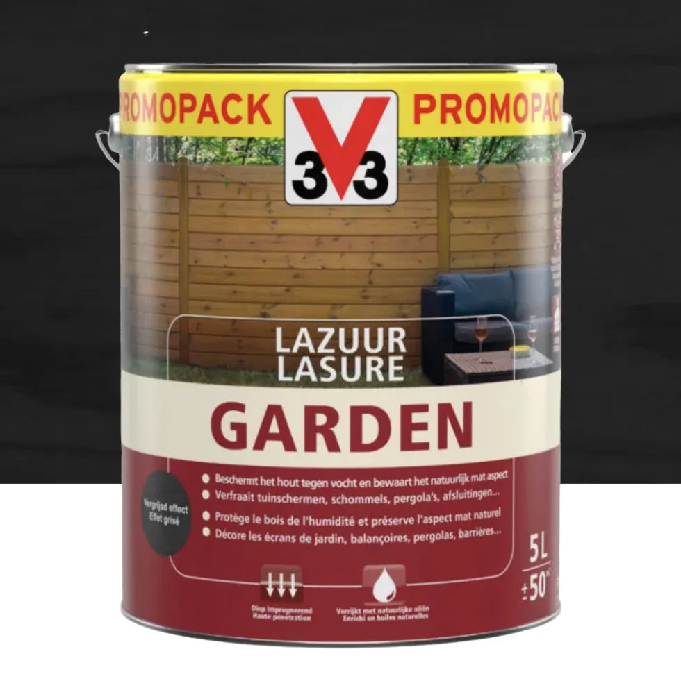 Lasure GARDEN V33 Effet Grisé Mat