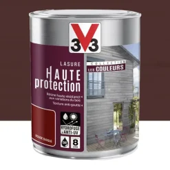Lasure Haute Protection V33 Les Couleurs 8 ans Rouge Basque