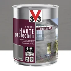 Lasure Haute Protection V33 Les Couleurs 8 ans Poivre