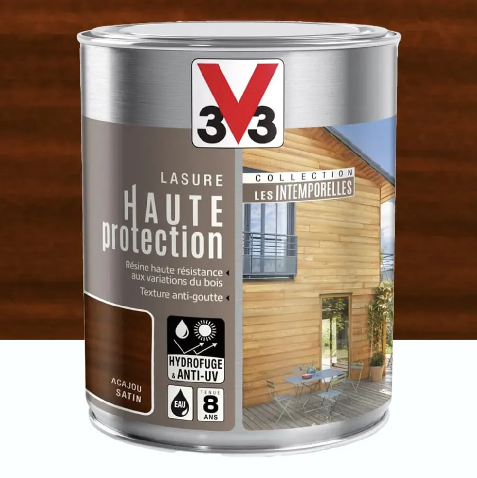 Lasure Haute Protection V33 Les Intemporelles Acajou