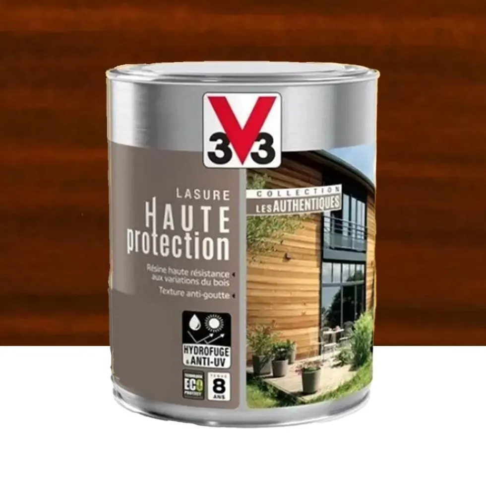 Lasure Haute Protection V33 Les Authentiques Acajou