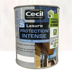 Lasure LX525 Protection Intense CECIL Bois blanchi