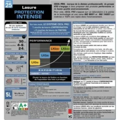 Lasure LX525 Protection Intense CECIL Chêne clair