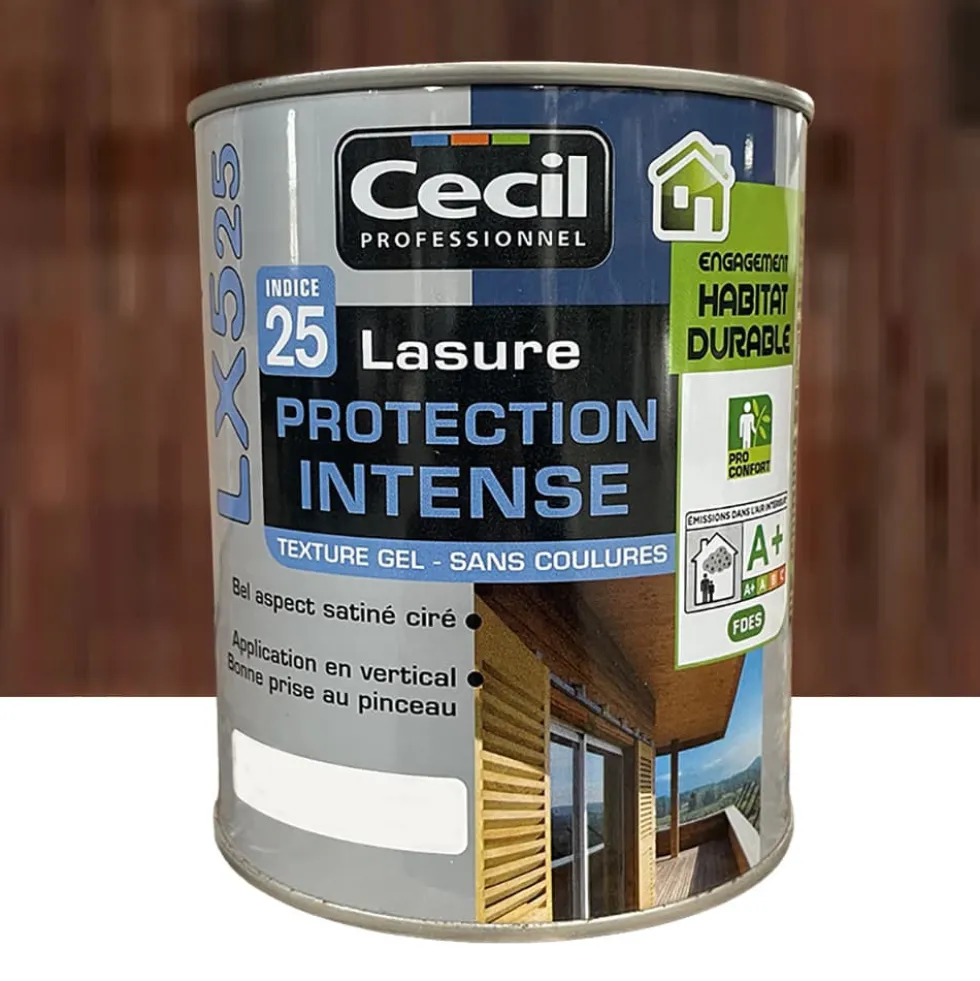 Lasure LX525 Protection Intense CECIL Chêne ancien