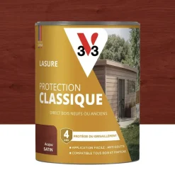 Lasure Protection Classique V33 4 ans Acajou