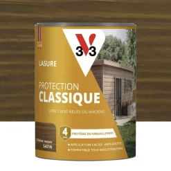 Lasure Protection Classique V33 4 ans Chêne moyen