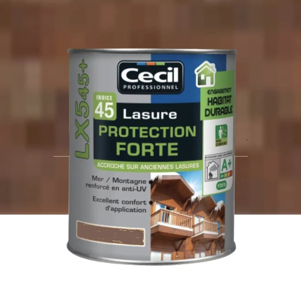 Lasure Protection Forte CECIL LX545+ Noyer