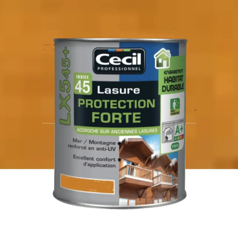 Lasure Protection Forte CECIL LX545+ Châtaignier