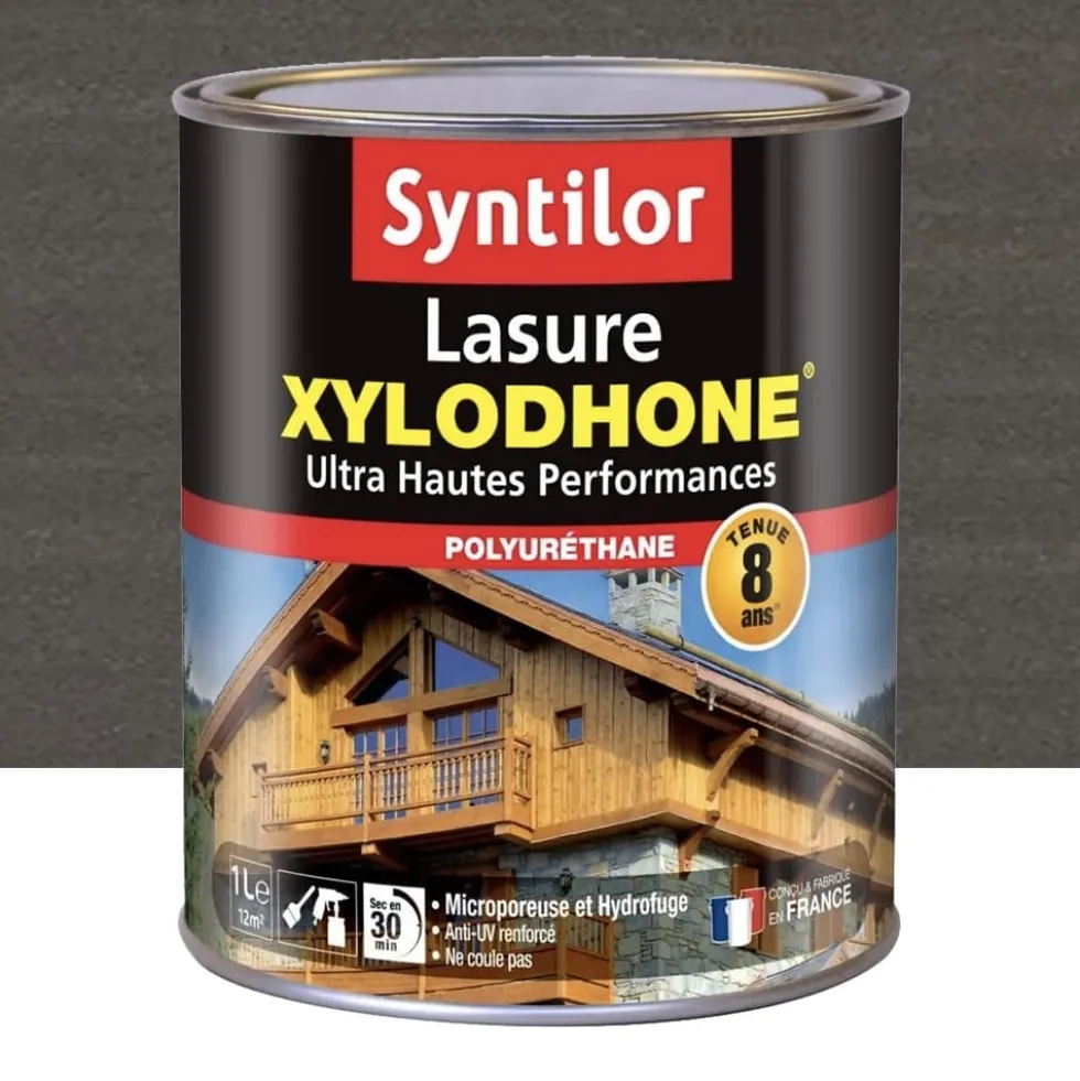 Lasure SYNTILOR Xylodhone 8 ans Anthracite