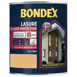 Lasure Très Haute Protection Siliuréthane 8 ans BONDEX Chêne naturel